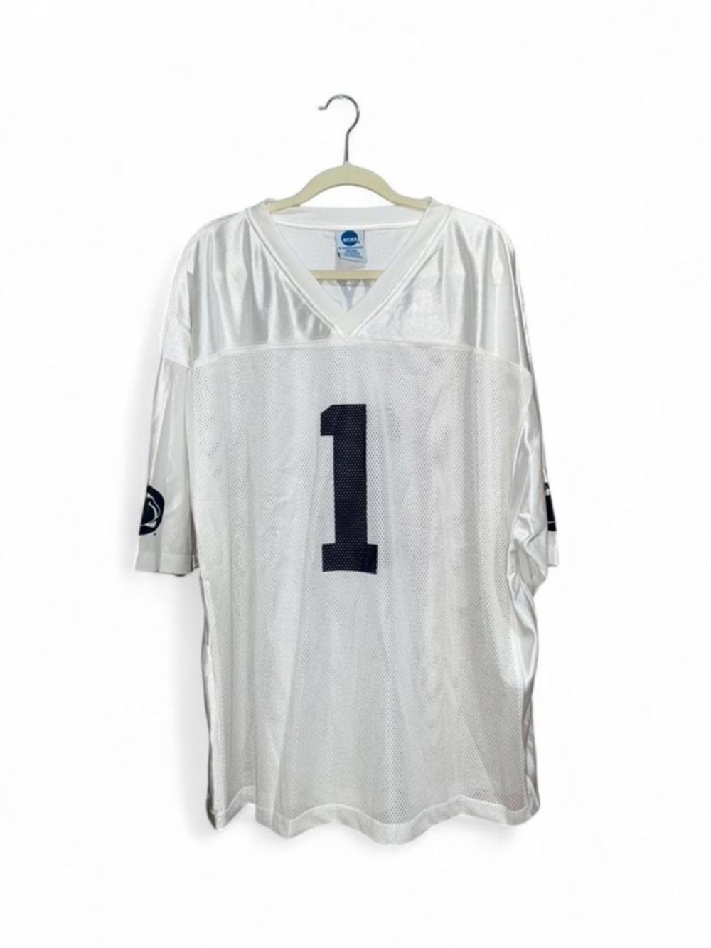NCAA Men’s White Penn State Nittany Lions College Football #1 Jersey Size XXXL